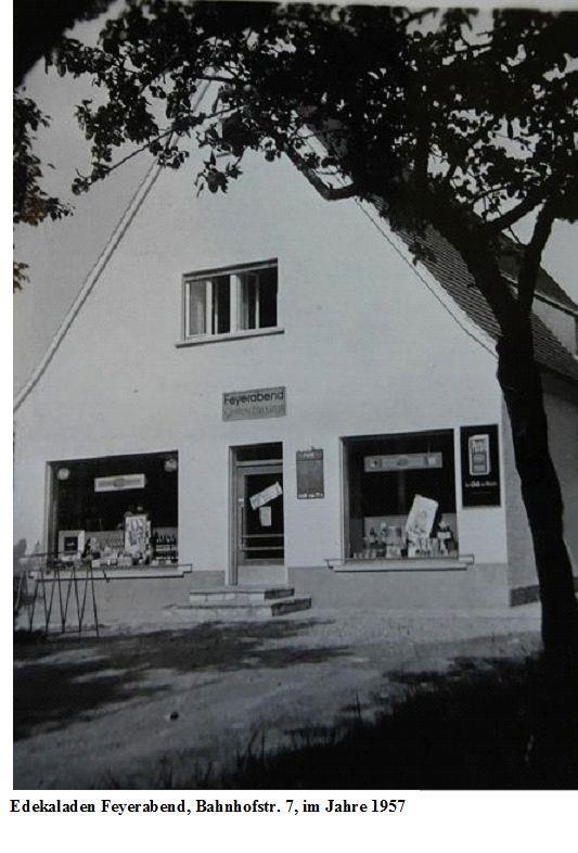 Der Kohlenhandel wurde bereits ab 1934 von Ludwig Feyerabend und dann von Ernst Feyerabend in der Bahnhofstraße 7 bis 1957 betrieben.