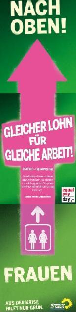 Aktionsvorschläge Plakataktion Frauen nach oben Ihr braucht dazu das Plakat Frauen nach Oben! aus dem Bundestagswahlkampf 2009. Fragt euren Kreisverband ob ihr die noch irgendwo rumliegen habt.