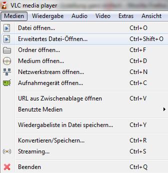 14. Wiedergabe in VLC-Player (Video Lan