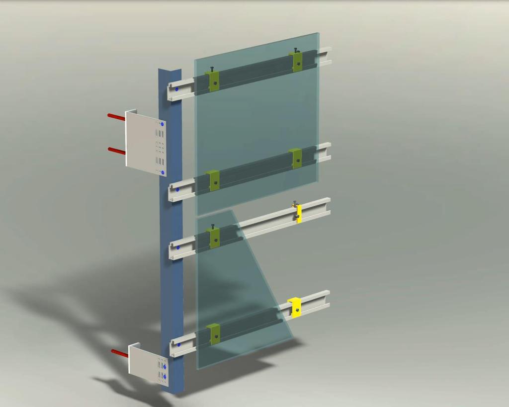 SYSTEM UBE-2/NG/Tergo/AS Material: EN AW 6063 T66 Unterkonstruktion für die Montage von groß- und kleinformatigen