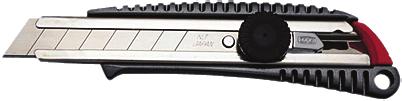 T A P E Z I E R W E R K Z E U G E NT-Cutter 18mm/ L-500G Ganzmetallcutter mit Klingen-Feststellrad, 1 NT-Klinge 18 mm, speziell zum Schneiden eingekleisterter