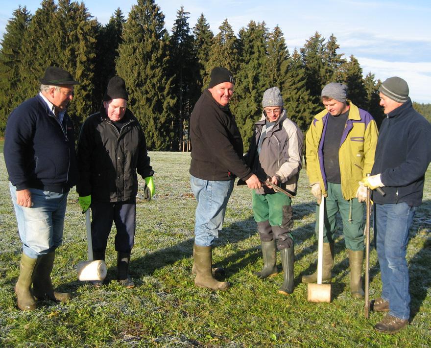 Hochwassersicherung am Krummbach den auch im Jahr 2010 wieder land- und forst- herausgestellt.