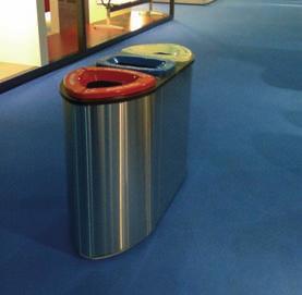 FinBin BERMUDA Formschöner Abfallbehälter mit Müllsackhalterung für den Innenbereich.
