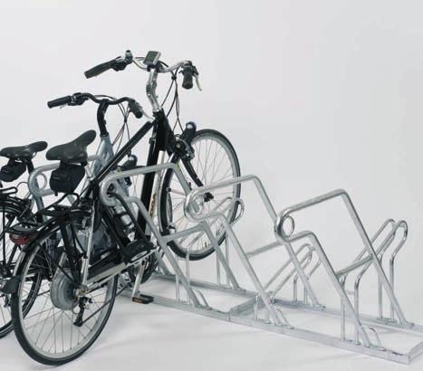 WIED Material: Stahl, korrosionsgeschützt und wertbeständig durch Verzinkung wahlweise verzinkt oder farbbeschichtet Aufstellmöglichkeiten: Reihenverbindung mit Bodenbefestigung Moderne Fahrradparker