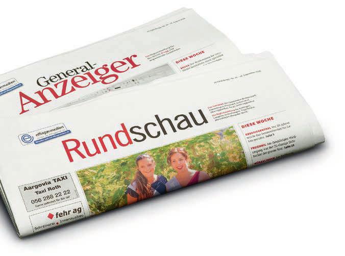Regional verankert Die Effingerhof AG steht als Verlegerin hinter den regionalen Zeitungen «General- Anzeiger», «Rundschau Nord», «Rundschau Sud» sowie den Magazinen «1A!