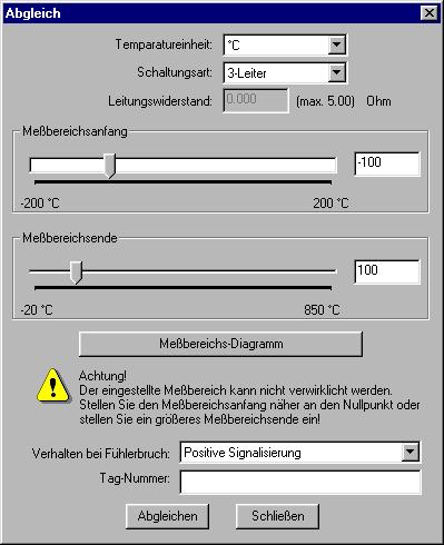 3 Setup-Programm Im folgenden Bild wird eine fehlerhafte Eingabe gezeigt.