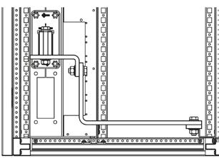 N-Leiter-Schiene eingebaut werden. Die Befestigung erfolgt über je zwei Haltewinkel U-HW und Isolatoren U-SI410.