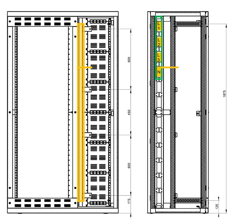 Innenausbau beim SAB 1) Cu-Schiene nach Fertigungszeichnung von Hager bohren Hager stellt dem Schaltanlagenbauer schranktypenspezifische Zusammenstell- und Einzelteilzeichnungen zur Fertigung der