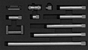 Bügelmessschrauben Micrometers Zubehör für Bügelmessschrauben Accessories for Outside-Micrometers Type 590-592 590.901 592.101 Messbereich Ausführung Bestell-Nr. Range Description Order-No.
