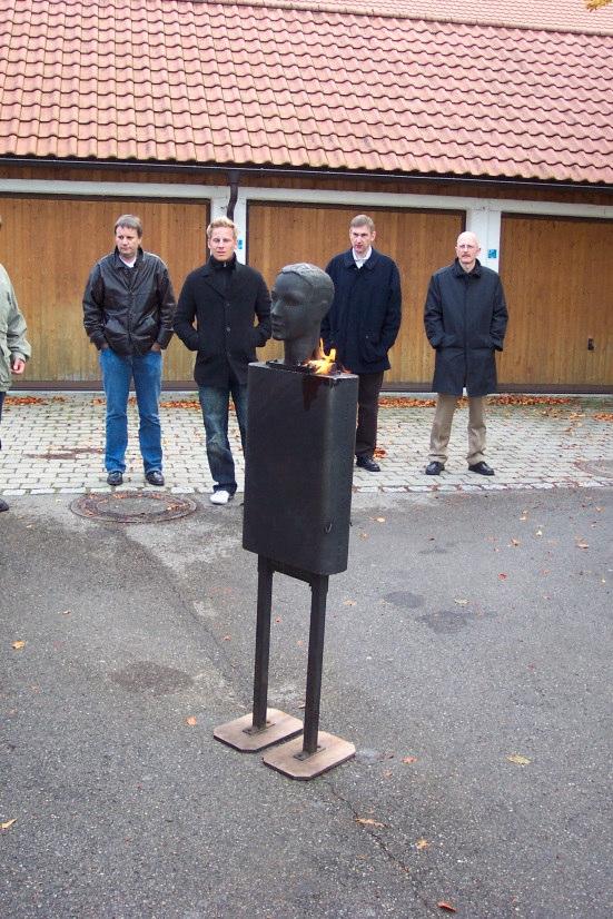 laufen oder wegrennen, sondern auf