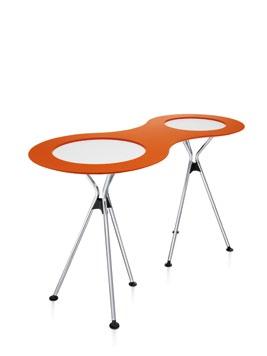 meet table Stehtisch, klappbar, staffelbar Tischhöhe 1120 mm, Plattenmaß ø 600 und 700 mm Einfach staffelbar Durch Abklappen