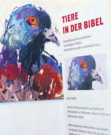 Taube, Hahn und kleines Schaf Ausstellung über Tiere in der Bibel eröffnet WEVELINGHOVEN.