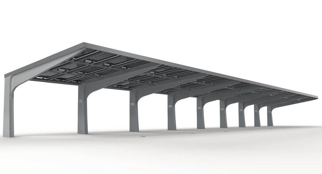 Solar Carport Premium SCP Design Version Benefits Comfortable and easy parking Optimal access by cantilever system. Glass-glass modules More benefit and better appearance.
