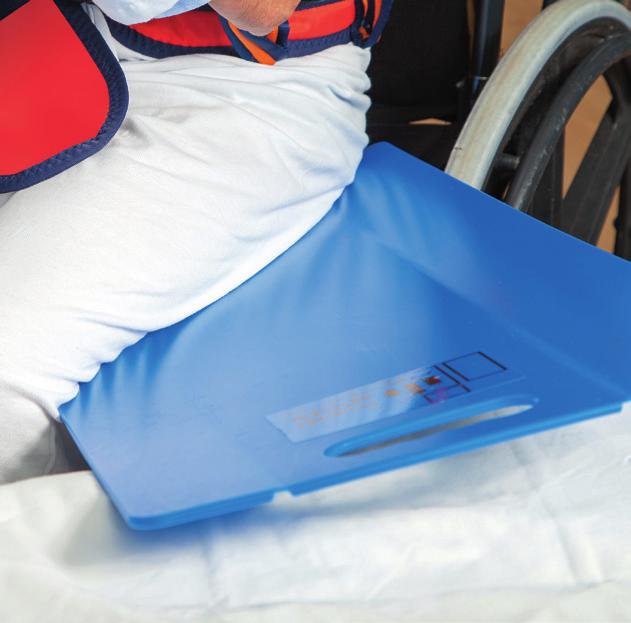 Transfer-Rutschbrett Unterstützt den Transfer vom Rollstuhl ins Bett und umgekehrt.