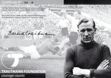 Bernd Trautmann erlangte Berühmtheit, als er im Pokalfinale 1956 trotz eines Halswirbelbruchs weiterspielte und Manchester City den Sieg sicherte.