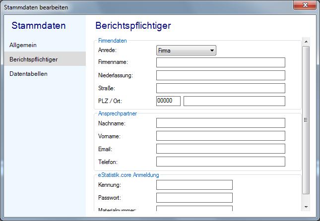 Registrierung Um die Intrahandelsstatik online an das Statistische Bundesamt in Wiesbaden zu senden, müssen Sie sich für estatistik.core registrieren.