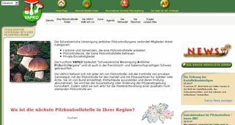 pilzreservat.ch) über Pilzkontrollstellen www.vapko.