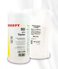 RHEOSEPT-SD plus Kanister 10 Liter Einwirkzeit 60 Sekunden unverdünnt Bakterizid/Fungizid EN 1276, EN 13697, EN 1650 Einwirkzeit 5 Min.