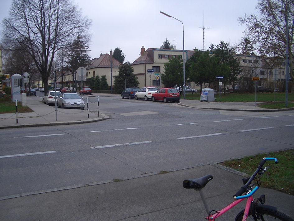 Die Straße wird zwar als Fahrradroute angeschrieben, jedoch gibt