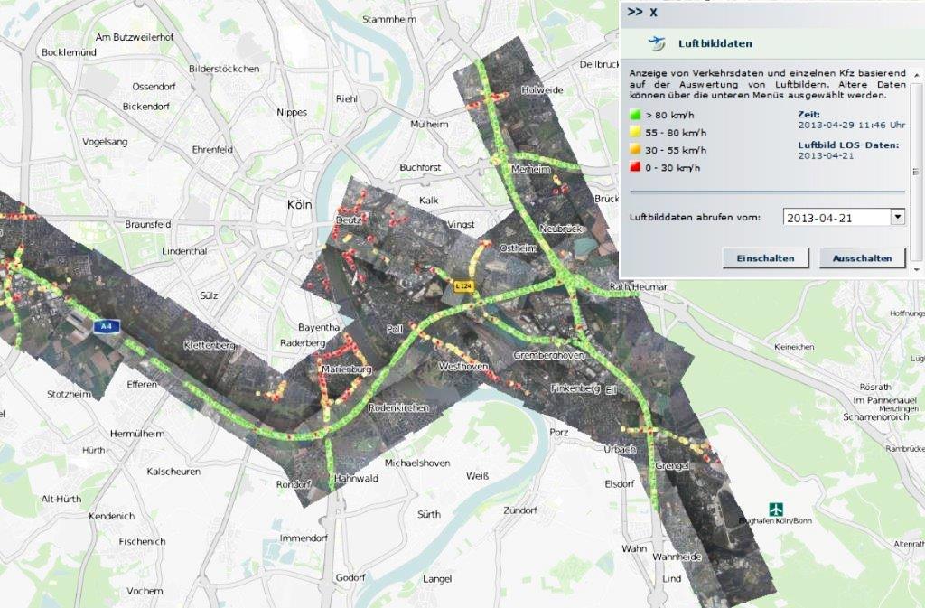 Großflächiges Verkehrsmonitoring