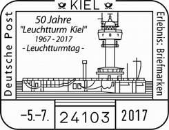 Der Kieler Philatelisten-Verein beteiligt sich an dem 50jährigen Jubiläum des Leuchtturm Kiel am 05. Juli 2017 zwischen 10.00 und 16.