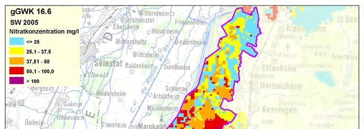 Emissions-Betrachtung Modellierung des Nitrataustrags (Stickstoffüberschusses) der Jahre 1980, 1995, 2005 im 250 m-raster auf Grundlage von Landnutzungskarten,