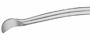 50241 OS 50241 OS CLICKLINE Dissektor, ein Maulteil beweglich, Maulteil gebogen, dreiecksförmig, stumpf, mit geradem Schaft, Spatelbreite 12 mm, Größe 7 mm, Länge 14 cm, einschließlich: Handgriff,
