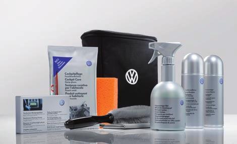 Volkswagen Original Pflege- und Reinigungsmittel Die Volkswagen Original Pflege- und Reinigungsmittelserie wurde speziell für die Volkswagen Materialien im