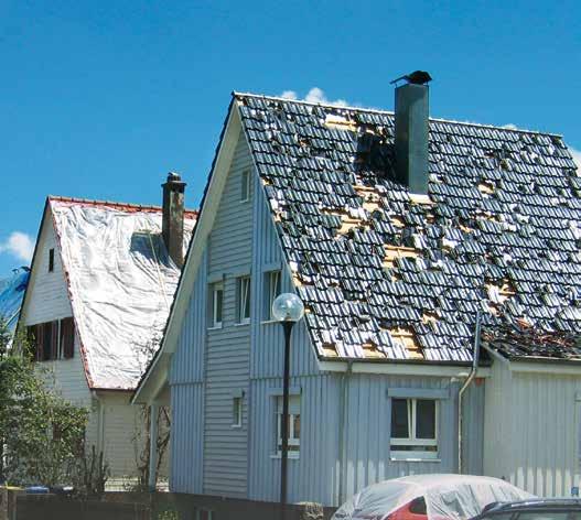 Die Natur ist unerbittlich Was Dächer aushalten müssen Das Dach ist der am stärks ten beanspruchte Teil eines jeden Gebäudes und ständig extremen Belastungen ausgesetzt.