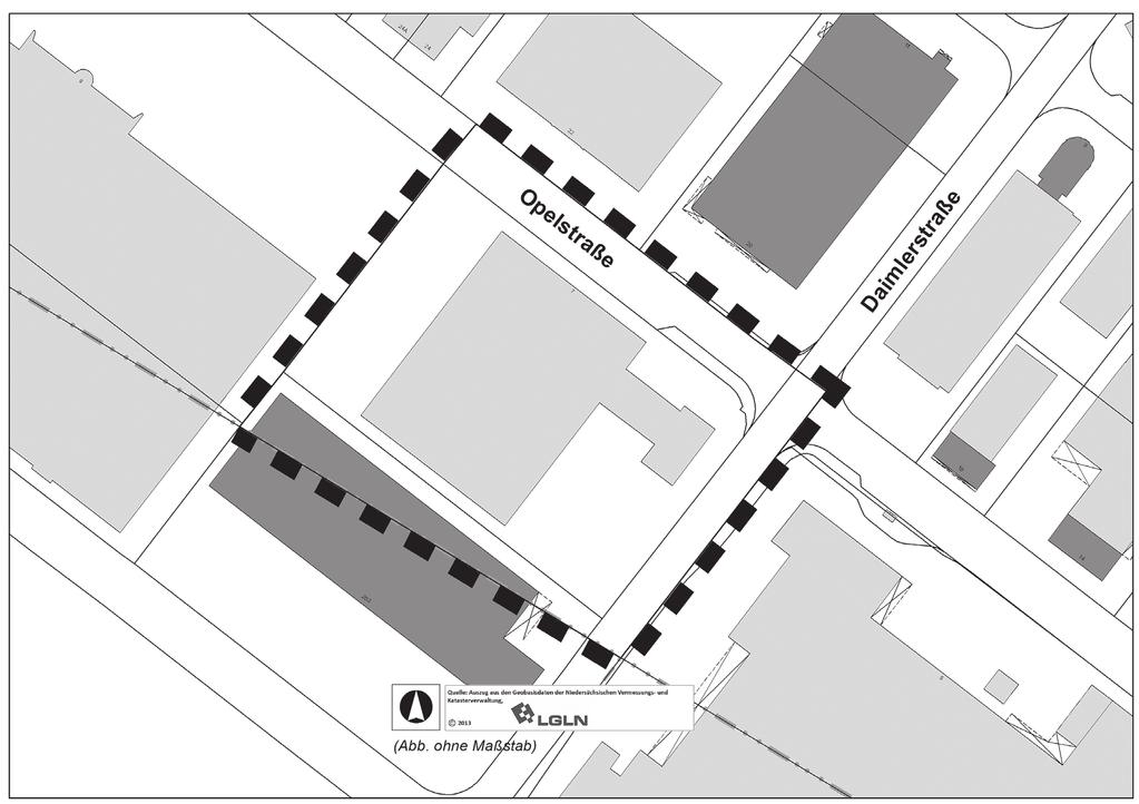 Der räumliche Geltungsbereich des Bebauungsplans Nr. 2/165 Westlich Opelstraße Teil B, 1. Änderung liegt in der Ortschaft Altwarmbüchen.