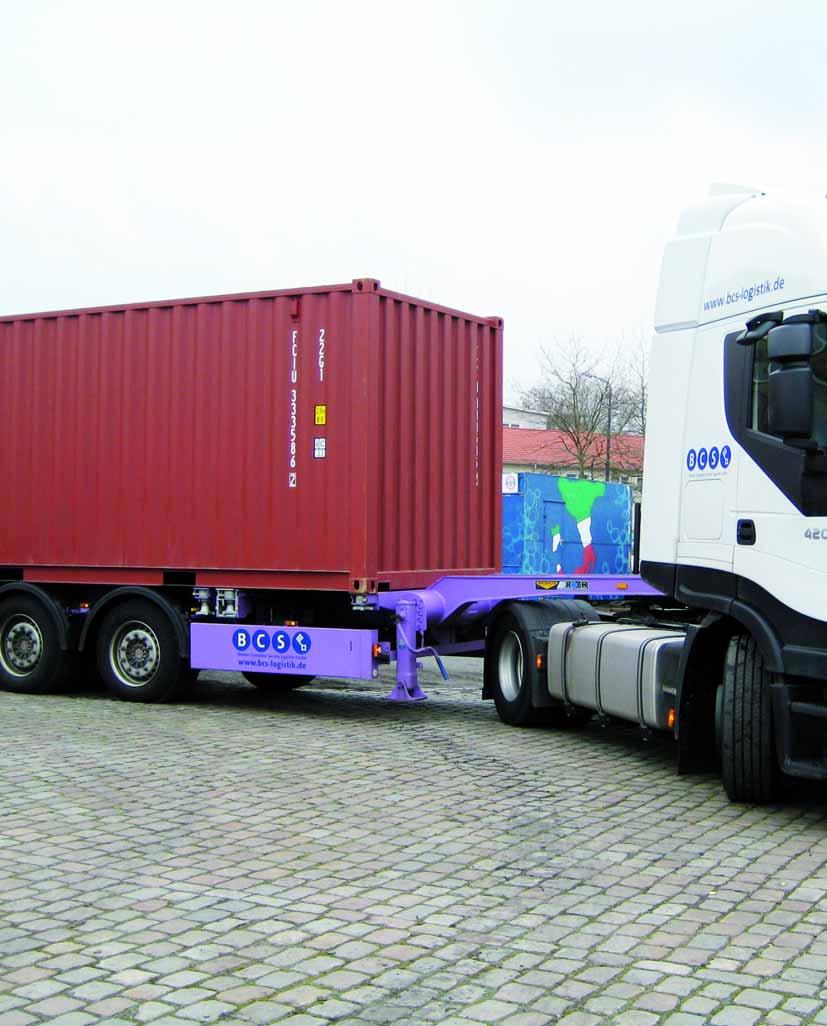 Transporte CONTAINER-LOGISTIK auf hohem Niveau Container von A nach B zu bringen, ist für zahllose