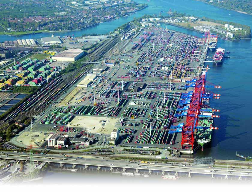 Westerweiterung: Der Eurogate- Terminal in Hamburg soll in Richtung Petroliumhafen erweitert werden. Bis 2016 soll die Kapazität so um 1,9 Mio. TEU auf 6 Mio. TEU wachsen.
