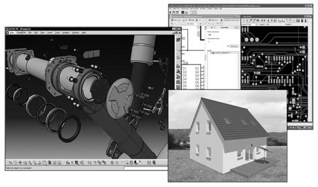 Anwendungs- und Einsatzgebiete von CAD Typische Anwendungsgebiete von CAD: Maschinenbau Bsp.