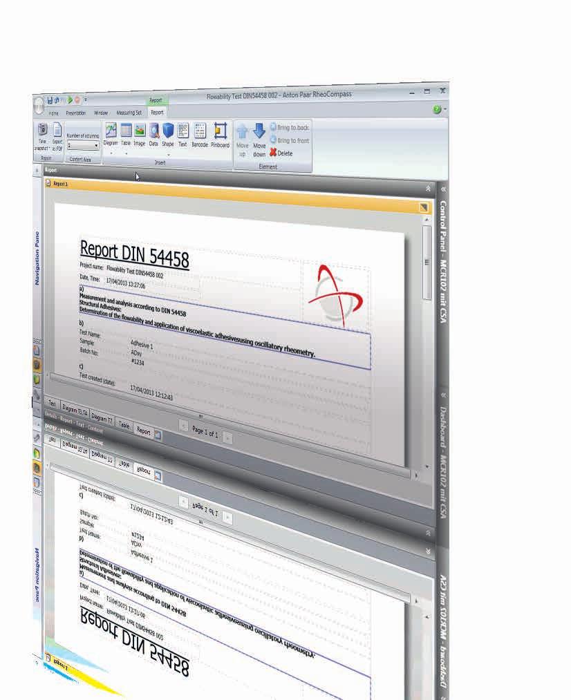 Die Werkzeuge für Ihre Applikationen Report Designer Automatisierte Dokumentation Ihrer Ergebnisse Verwenden Sie den Report Designer zur flexiblen Erstellung umfassender Messberichte.