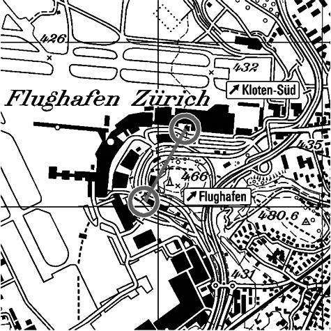 Kloten Flughafen Landside Siedlungsgrösse: 13'133 Ew DTV (%LKW): 2'2 (1%) Stickstoffdioxid ( ) Grenzwert Messwerte Jahresmittel [µg/m 3 ] 3 33 95-Perzentil [µg/m 3 ] 1 74 höchster TMW [µg/m 3 ] 8 88