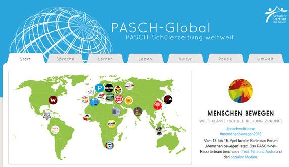 Station 6: PASCH-Global Geht auf /global. Schaut euch die Online- Schülerzeitung an. Sucht euch einen Artikel aus, der euch interessiert und postet einen Kommentar unter dem Artikel.