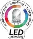 5 m Material: Polyethylen Mit LED-Technik: energiesparend und langlebig Weißer Korpus, der in 15 Farben beleuchtet werden kann
