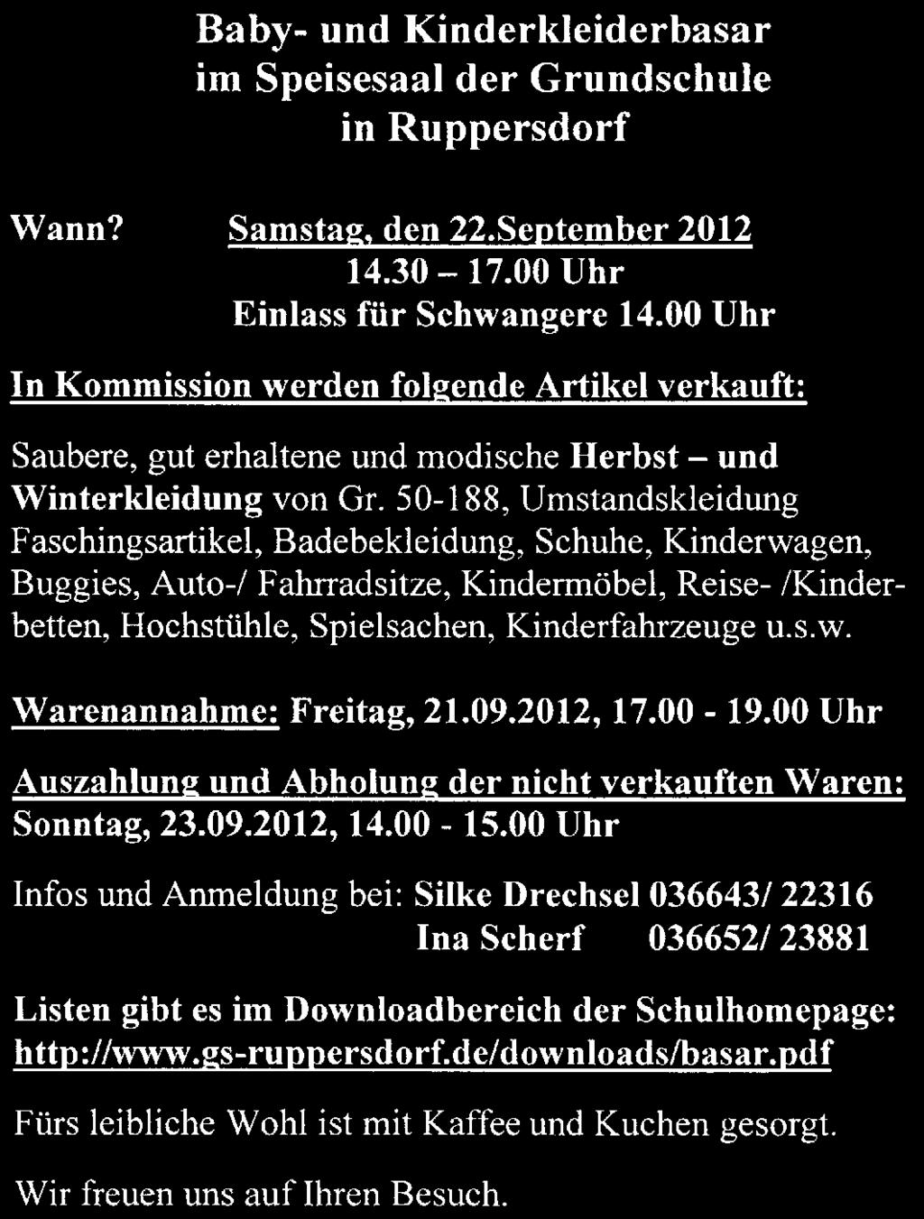 00 Uhr Dorfilm Taufgottesdienst 14.00 Uhr Reitzengeschwenda Gottesdienst Samstag, 8. September 2012 09.30 Uhr Reitzengeschwenda Taufgottesdienst 10.30 Uhr Altenbeuthen Taufgottesdienst Sonntag, 9.