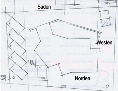 Situation Grundstück Breitbrunn BREITBRUNN Die Planungen für die Nutzung des Kirchengrundstücks in Breitbrunn nach dem Verkauf eines Teilgrundstückes sind abgeschlossen.