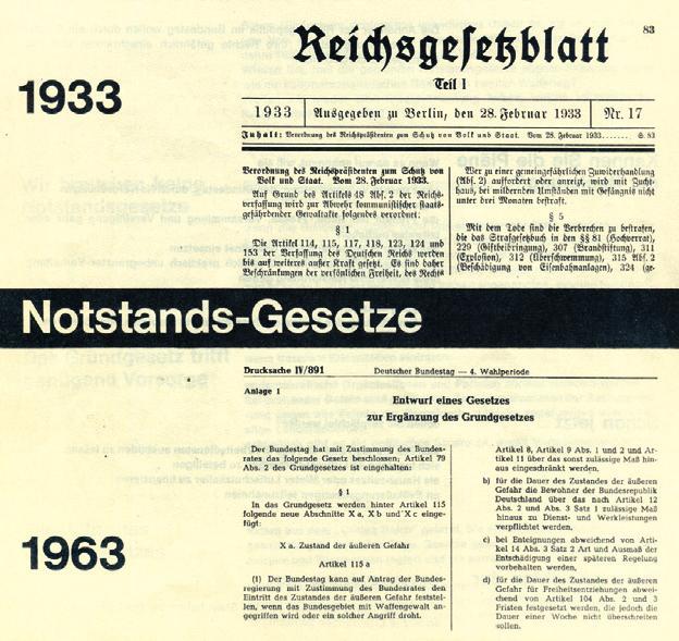 Ulmer Protestflugblatt gegen die geplanten Notstandsgesetze, 1963 Die Notstandsgesetze wurden seit 1958 geplant und nach heftigen Debatten in Parlament und Öffentlichkeit