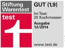 Unsere Besten Tradition und Qualität: kompromisslos für kreatives Kochen. Geschmiedetes Messer mit durchgehender Angel, perfekt ausbalanciert und ergonomisch geformt.