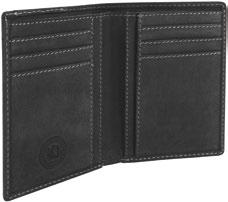 BROWN Wildspitz document wallet - Genuine Cowhide / Nubuk Leder (used look) - 2 card slots, 2