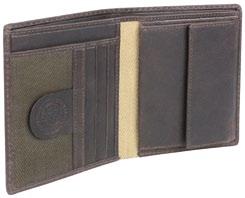 Scheinfach, Netzfach - 9cm x 12cm W18-04 serie casual sports Wallets casual Sports vertical wallet - Cowhide/Fabric / Rindleder/Textil