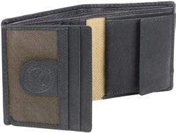 Münzfach, 2 Scheinfächer, Netzfach - 12cm x 9,5cm W19-01 serie canvas hunter Wallets casual Sports wallet -