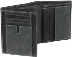 / Rindleder - Vertical wallet / Hochformatbörse - 8 card slots, 4 document pockets, coin pocket, 2 bill
