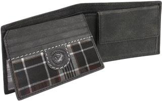 Cowhide/Fabric / Rindleder/Textil - Wallet / kleine Scheintasche - coin pocket, bill compartment, 3
