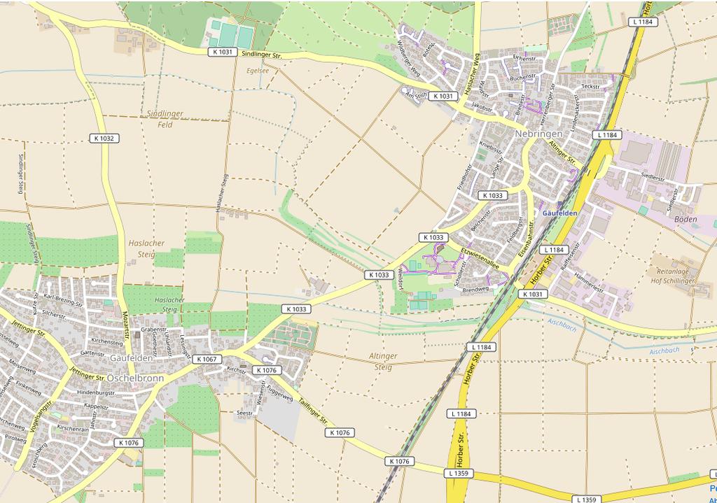 Karte 2: Mikrostandorte der Vorhaben Legende Neubaugebiet Bettäcker Sondergebiet Nebringen P Planstandort Lebensmittel- und Drogeriemarkt überwiegend Wohnen überwiegend