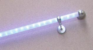 22 LED-Beleuchtungssysteme Details Plexiglashandlauf mit LED-Beleuchtung B82 B79 + B76 L LED-Leuchthandlauf-Varianten E7 L L2 Nachrüstsatz L3 mit Bewegungsmelder L3 L5 Edelstahl-Endkappen L zur