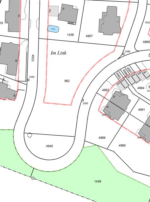 Der restliche Teil der Parzelle 4940 liegt in der Landwirtschaftszone.