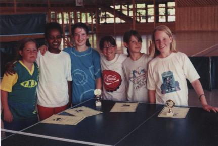 Turniere Vereinsmeisterschaft Mädchen 1996 v.l.